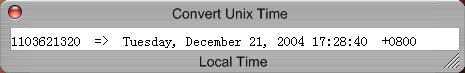  konfabulator 1.8.3 Convert Unix Time 