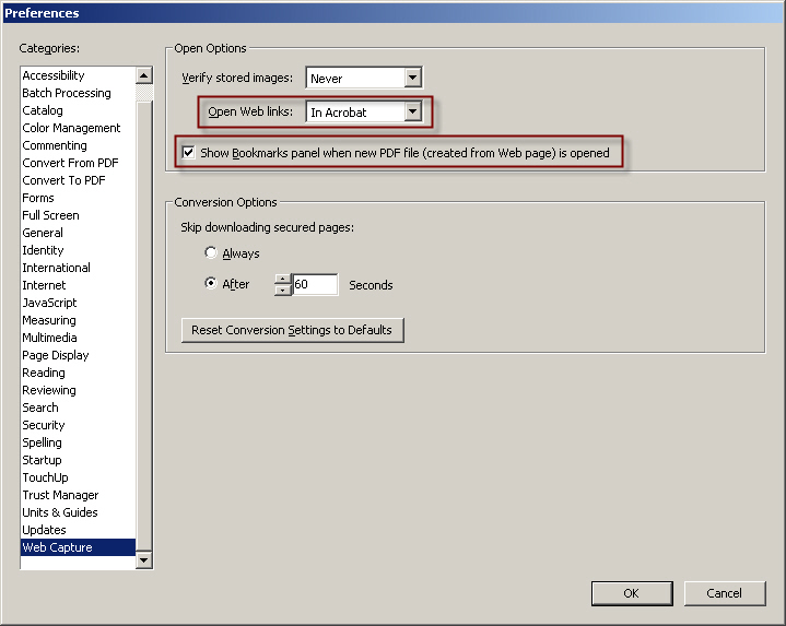  Acrobat Preference 