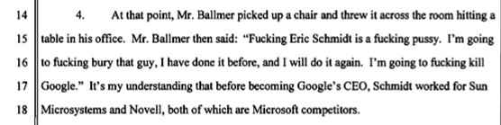 F**king Google, said Ballmer 