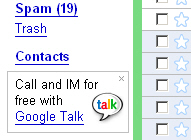  GTalk ads in GMail 