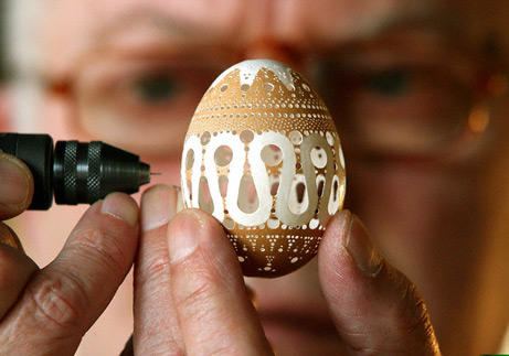 Dremel Carved Easter Egg 