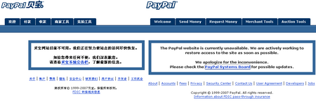 PayPal down?